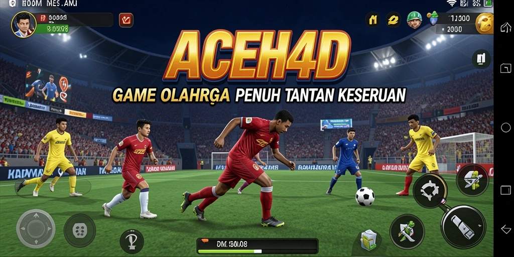 Tampilan menarik dari gameplay olahraga dalam ACEH4D.