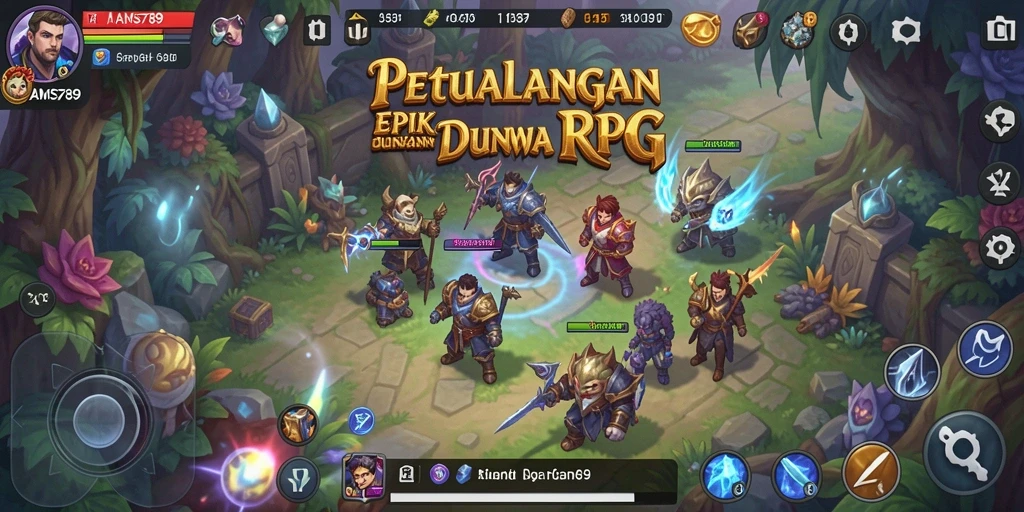 Tampilan gameplay menarik dalam <strong>AMS789</strong> dengan aksi RPG yang mendebarkan.