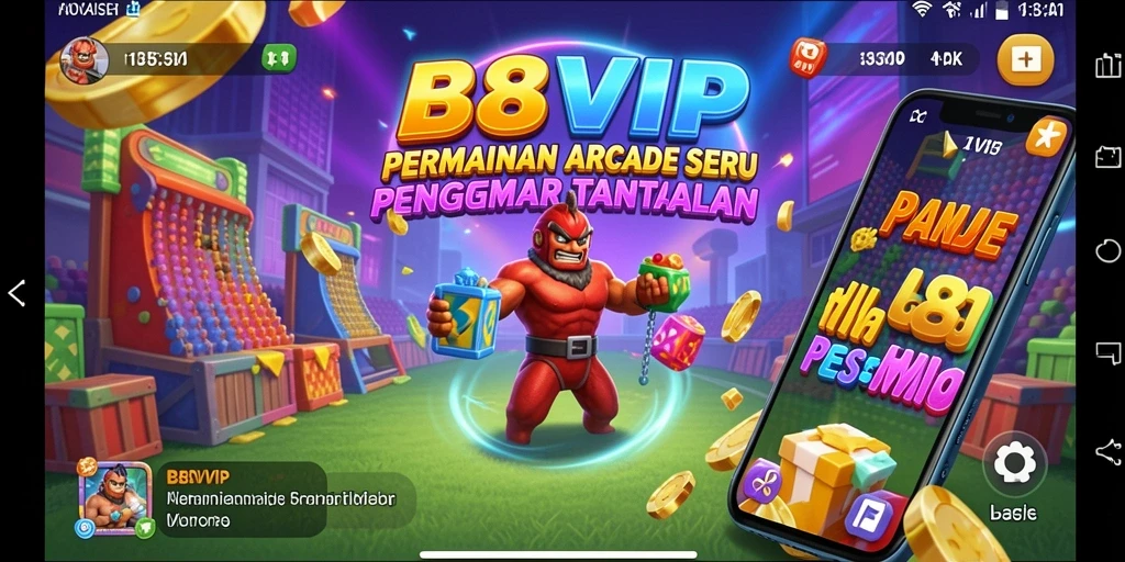 Screenshot menampilkan gameplay B8VIP yang penuh aksi dan tantangan.