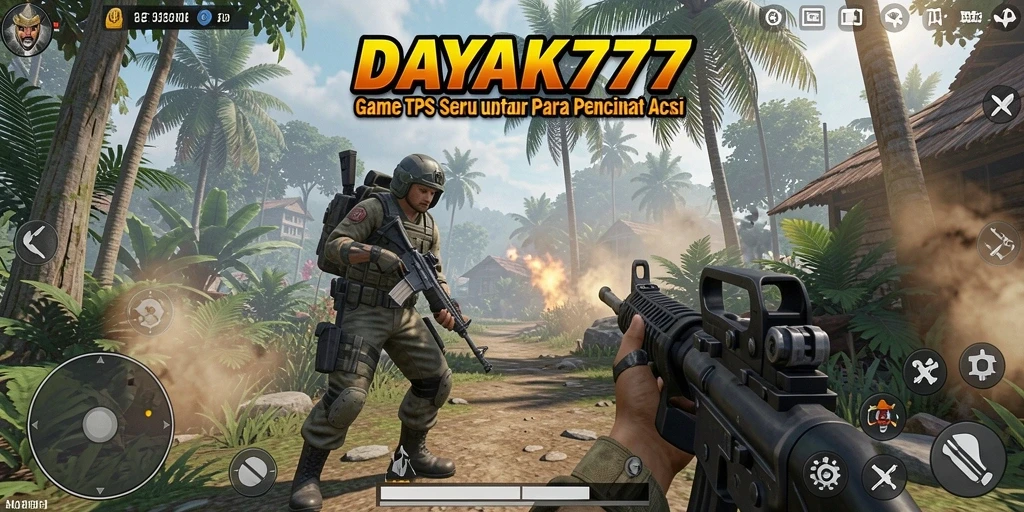 Tampilan gameplay seru dan aksi mendebarkan di DAYAK777.