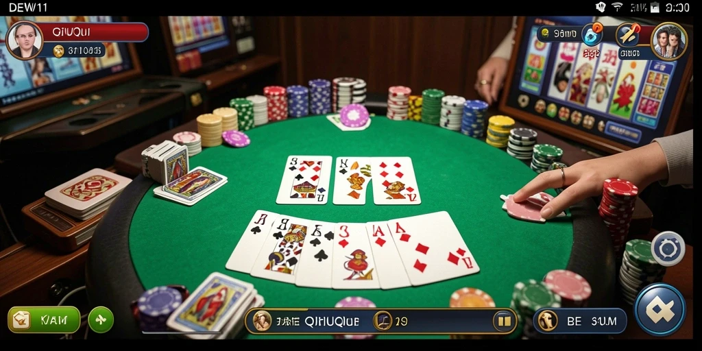 Gameplay QiuQiu yang seru dan menantang di DEWI11.