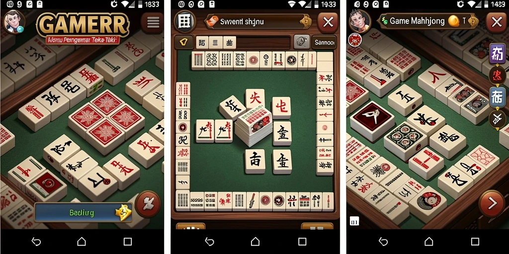 Screenshot utama GAMERP menunjukkan gameplay Mahjong yang seru dan menantang.