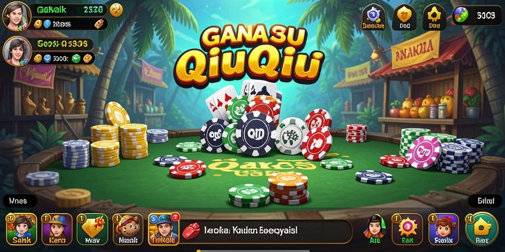 Screenshot menunjukkan gameplay seru dalam GANAS33 dengan pemain berinteraksi.
