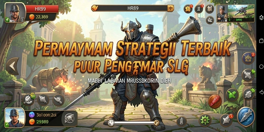 Tampilan permainan SLG yang mendebarkan di HR89.