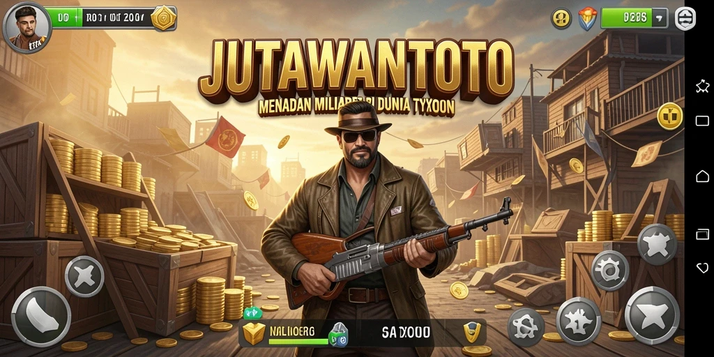 Screenshot JUTAWANTOTO menampilkan gameplay Tycoon yang seru dan menantang.