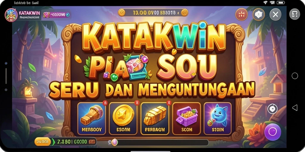 Gameplay KATAKWIN yang seru dan mengasyikkan dengan grafis menawan.