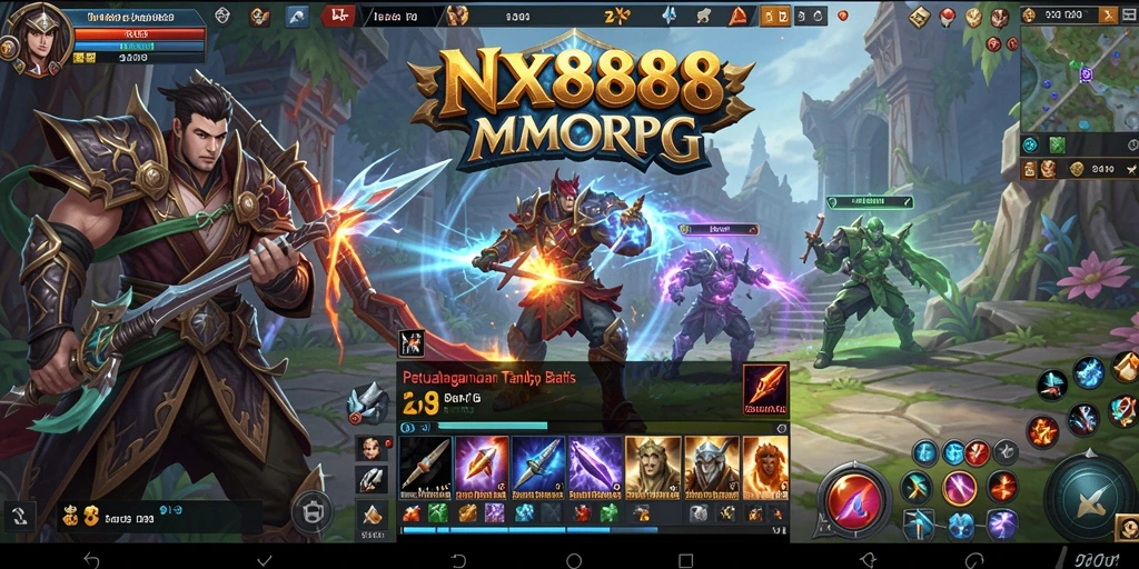 Tampilan gameplay MMORPG yang memukau dan penuh aksi.