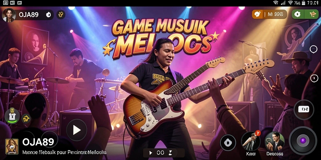 Tampilan gameplay OJA89 yang seru dengan alunan musik.