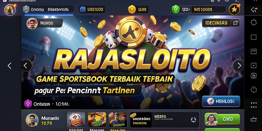 Tampilan gameplay menarik dari RAJASLOTO dalam dunia Sportsbook.