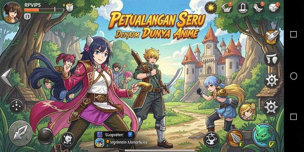 Tampilan gameplay RPVIP5 yang menarik dan penuh warna.