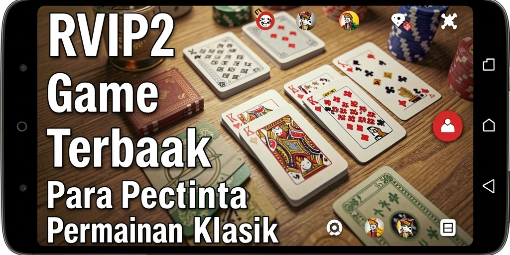 Screenshot gameplay RVIP2 yang menampilkan keseruan permainan Domino.